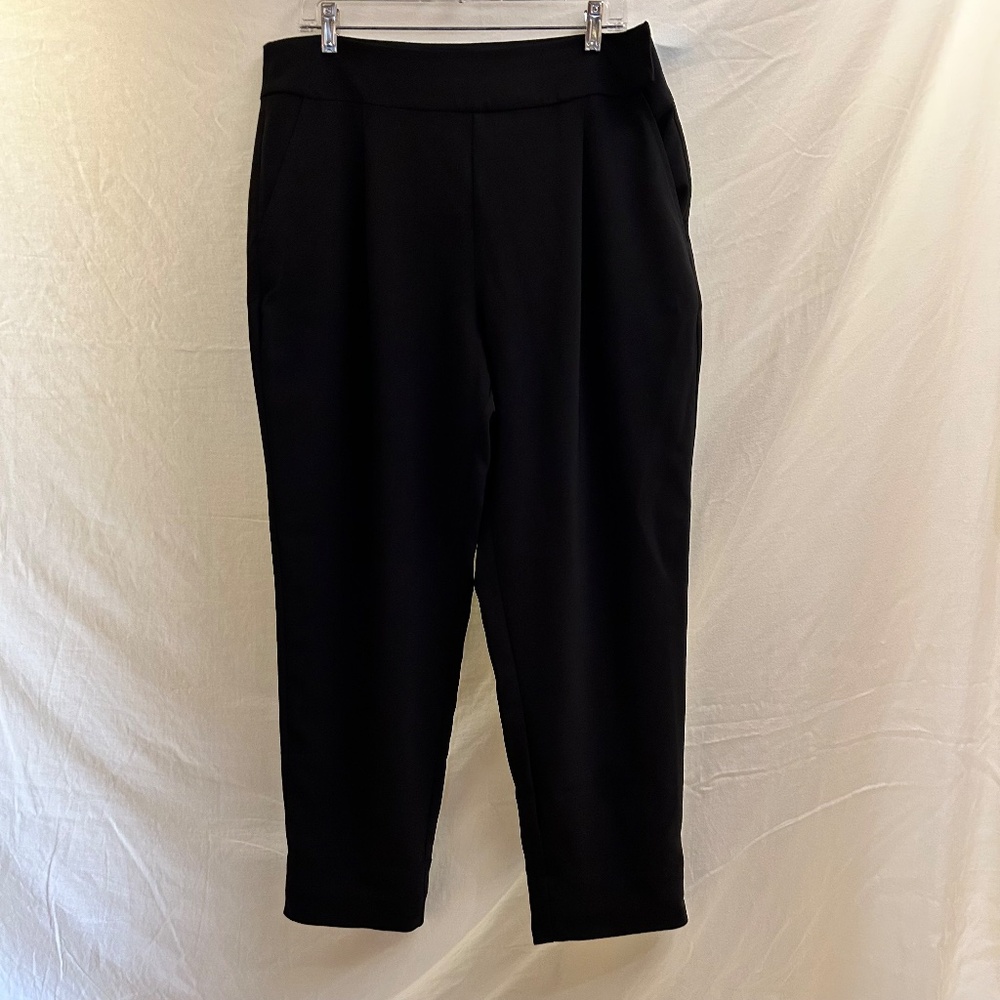 Bluffworks Trevi Women’s Pants Black Size 14 | 8 Pockets Travel Work